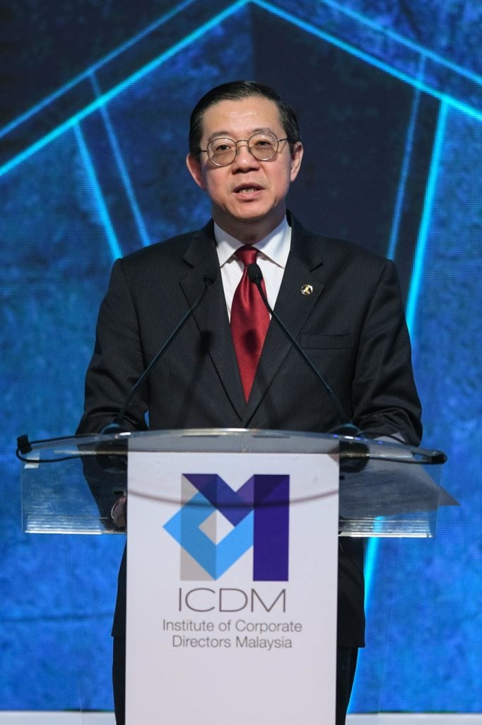 Photo 1 YB Tuan Lim Guan Eng Minister of Finance ICDM IDS 2019 15 Oct 2019
