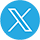 x logo blue